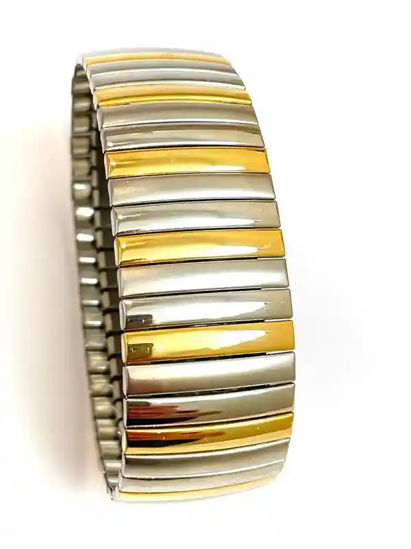 ONE of a kind Italian jewelry for women Silver Italian gold bracelet gift for her Yellow gold Silver Handmade Jewellery Vintage bracelet .9