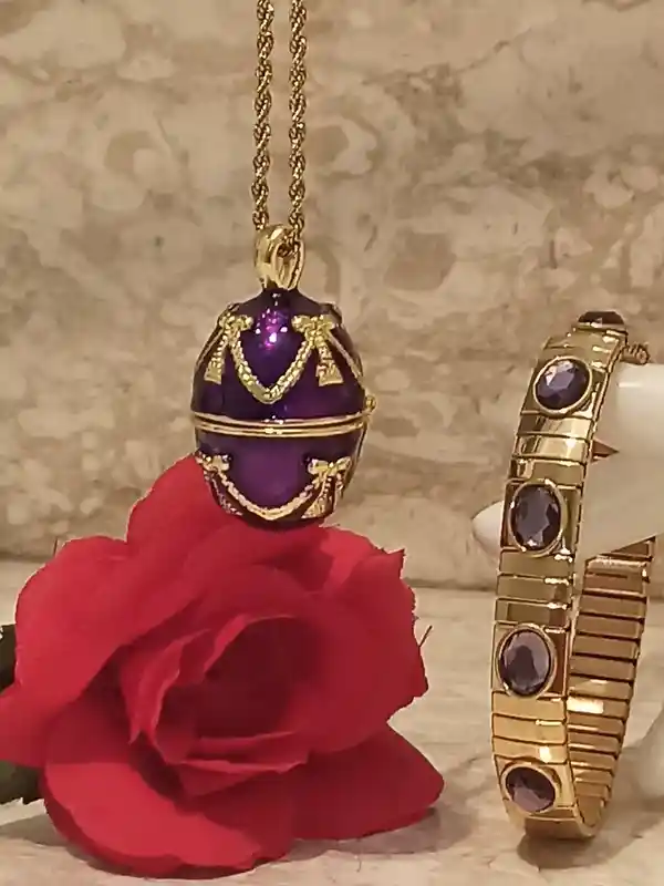 ONE Of a KIND FABERGE egg style Horses Musical Carousel Born in 2003 Faberge Egg Necklace Egg Faberge Bracelet Unique gift 18th Birthday 24k 