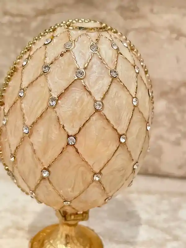 Faberge Egg HANDMADE 333 Austrian Crystals Jeweled Crown Trinket for men Faberge Egg Gift for Him Trinket Grad Gift Husband Anniversary Men 