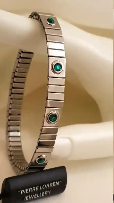 Simple Bracelet SILVER Emerald Jewelry/Unisex Graduation Gift/Woman Man Bracelet/Emerald Bracelet Men/Unisex Friendship bracelet/Couple Gift 