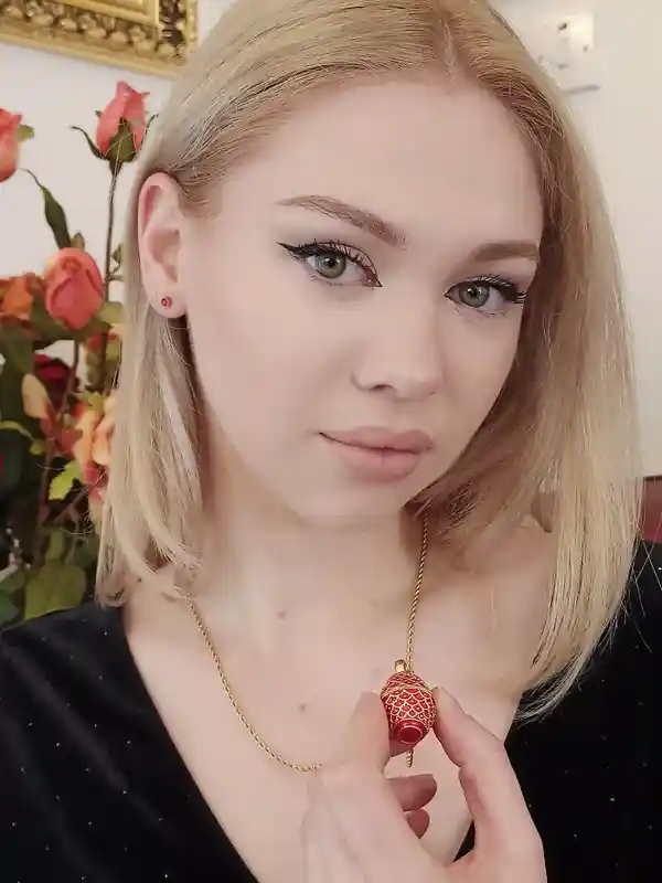 Red Faberge-Style Egg Jewelry box Pomegranate Gift + Fabrege egg Necklace 24K GOLD HANDMADE Mothers Day gift 450 Austrian Crystals HANDSET 10CT 