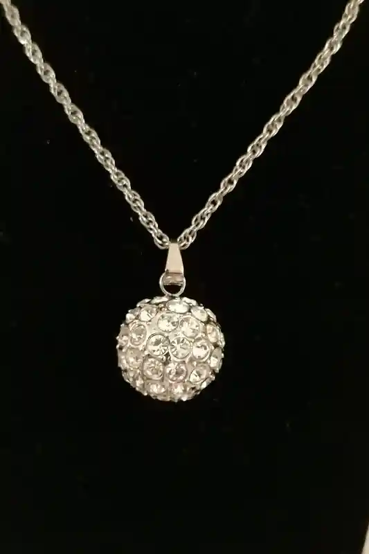 FABERGE-Style pendant style Handmade Jewelry Faberge egg Birthday jewellery gift for her 50 Austrian Diamond Crystals HANDSET Silver Tarnish free 