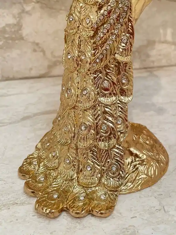 Limited Edition Pure Gold Decor Peacock HANDMADE LARGE Faberge style Egg Luxury Jewelry box Faberge Egg 840 Swaroski Diamond Handset Mothers day gift 