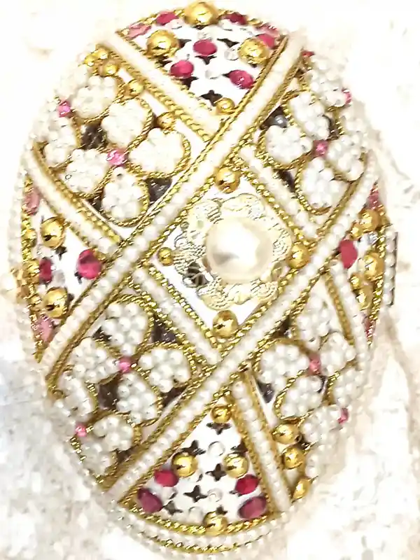 Faberge-Style Egg Ballerina Music Box LUXURY Baby Shower Gift for Newborn Girl Faberge Style Egg 24KGOLD Baptism Jewelry Box Girl Bday present 