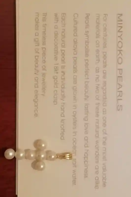 Solid 18Kt Yellow Gold Akoya Pearl Cross Pendant Necklace Religious Charm REAL CULTURED Pearl Christian Pendant AUTHENTIC Akoya Pearl Cross 