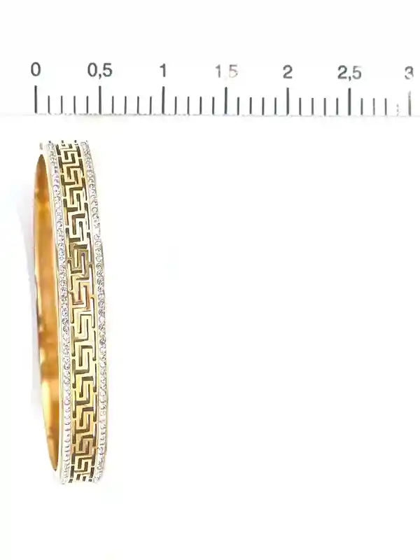 18k Gold Greek key Pattern Meander Bracelet Success Eternal Life Greek key jewelry Meandros Ancient Greek design Greek Style Bracelet Bangle 