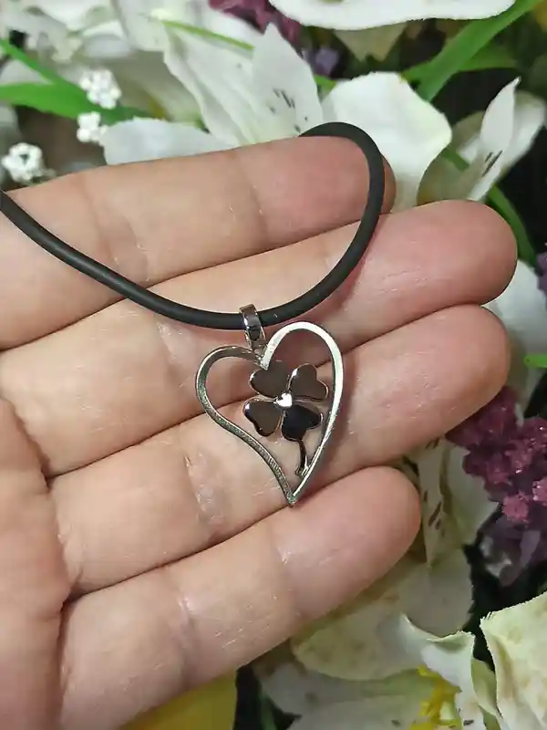 Silver Heart Forget me not Necklace Gift for women/Flower Heart Pendant/Romantic Gifts for Her/Romantic necklace gifts forgetmenot necklace 