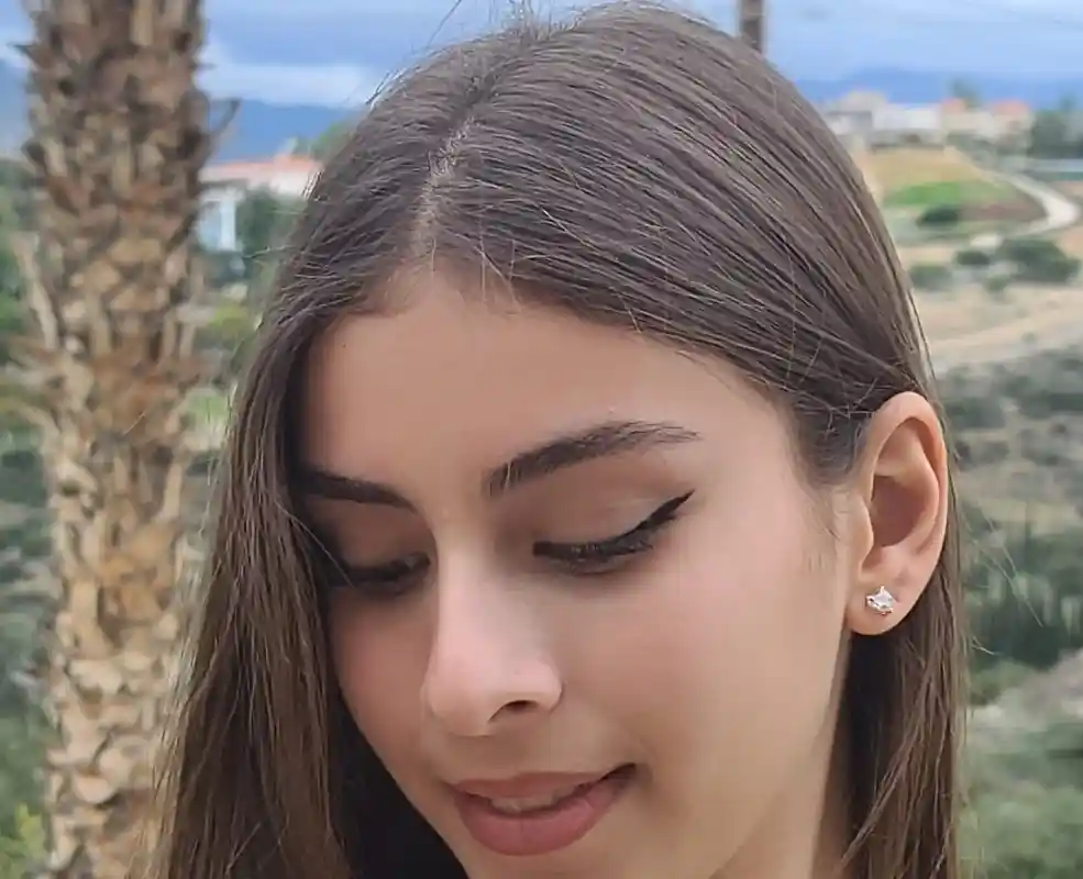 6.5mm Heart Solitaire Diamond Earrings SOLID 18K White Gold Earrings 2 ct Diamond Solitaire Diamond Studs Gift for her Heart Diamond Jewelry 