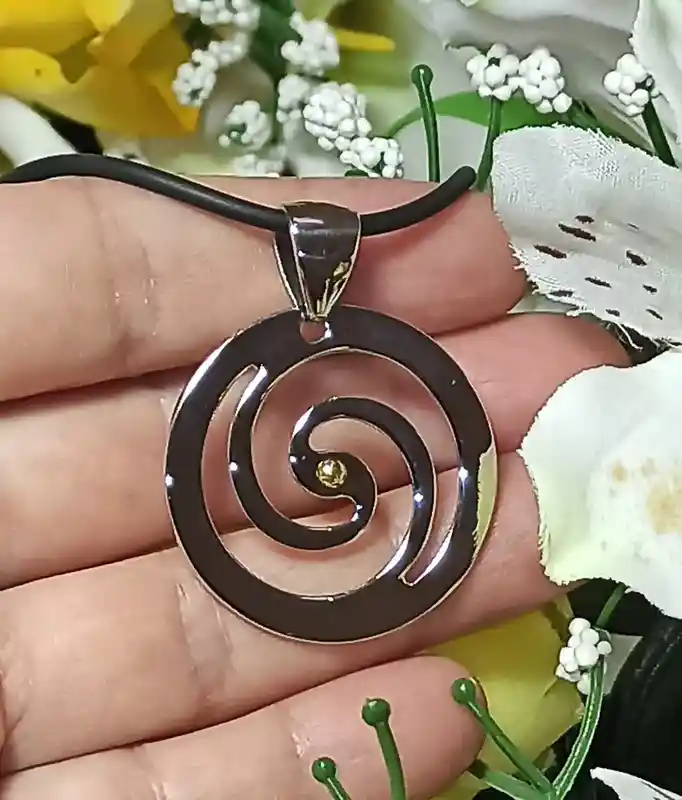 SILVER Greek Pendant Necklace/24k GOLD/Evil Eye Necklace Silver/Ancient Greek Jewelry/Swirl Evil Eye Pendant/Greek Jewelry/Greek Pendent Her 