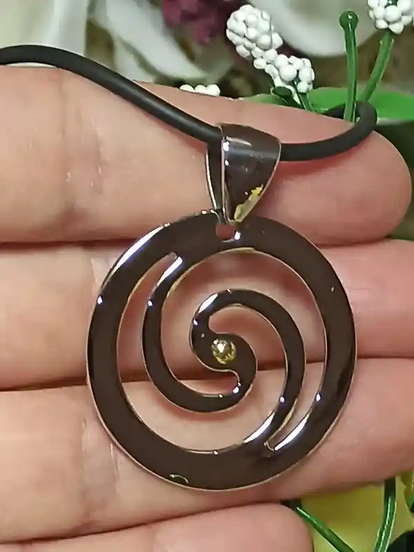 SILVER Greek Pendant Necklace/24k GOLD/Evil Eye Necklace Silver/Ancient Greek Jewelry/Swirl Evil Eye Pendant/Greek Jewelry/Greek Pendent Her 