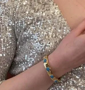 Fabergé Egg Imperial Egg Fabergé Egg Style Gold Swarovski Eggs & Gold Topaz Bracelet Bridal Shower Anniversary Gift Handmade by Pierre Lorren