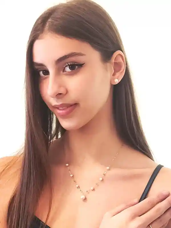 18kt Akoya Pearl Necklace White Pearl Pendant Japanese Jewelry 18k Gold Solid Fine Chain Gift Ideas for her Minimalist Pearl Jewelry gift 