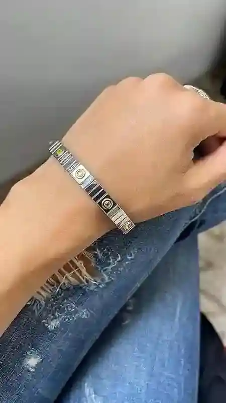 Citrine Bracelet November Birthstone Gemstone Bracelet Yellow Citrine Birthday gift Citrine Bangle Yellow Gemstone Graduation gift for women 