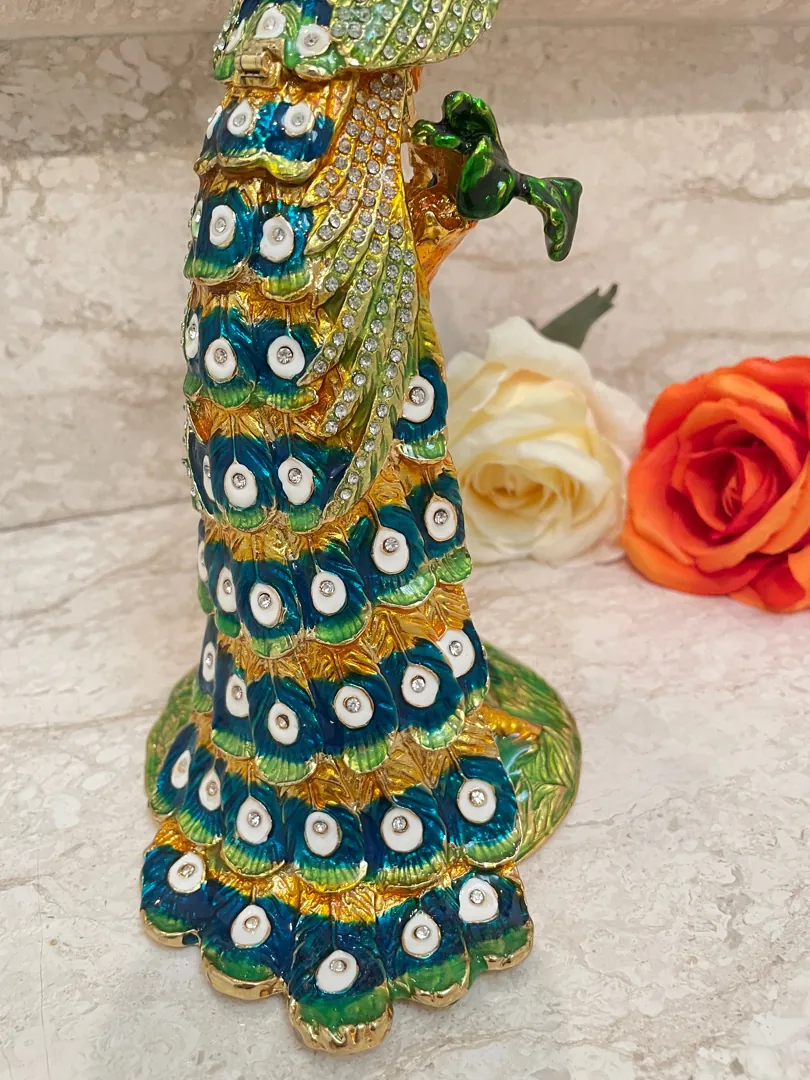 Handmade, Peacock Faberge Egg, Faberge Egg Necklace, Gold Bracelet, Faberge Egg Ornament & Jewelry Birthday 21st Anniversary Gift for her.