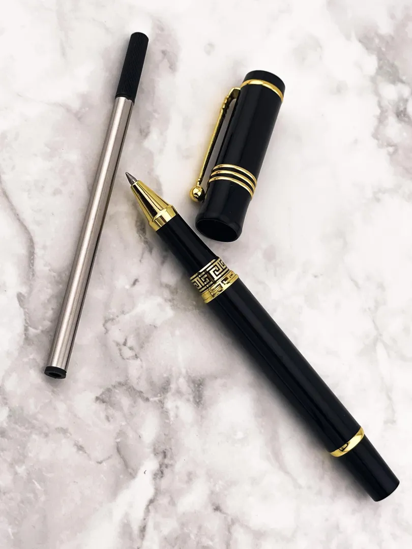 Meander Pen Made in Greece Pen 18k Gold Silver Pen Greek Key Jewelry Eternity Pen Infinity Pen Ancient Greek Jewelry Anniversary Christmas
